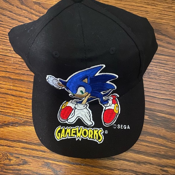 帽子 90s SEGA SONIC THE HADGEHOG PROMO CAP Vintage 90s Sonic The Hedgehog Lifesavers Spinball Promo